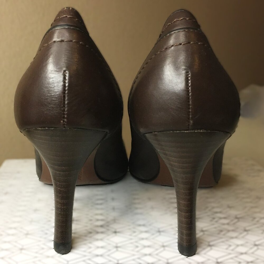 ๐๐๐๐๐๐ ๐๐๐๐๐๐๐๐ ๐ Brown Leather Classic Career Pumps ๐ NEW! - Picture 8 of 14